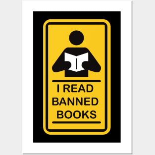 i read banned books Posters and Art